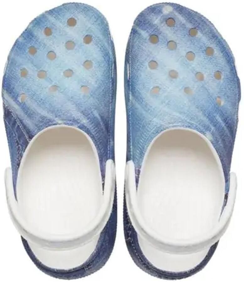Crocs Classic Cutie Denim Clog Wit Blauw US J1