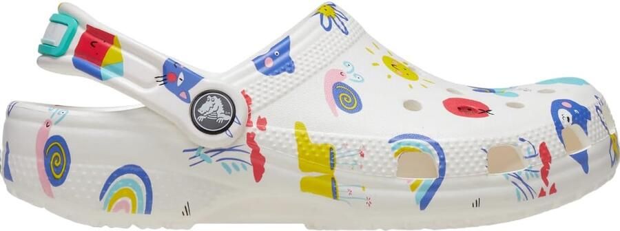 Crocs Classic Doodle Print Clog K Comfortabele Klompjes voor Kinderen