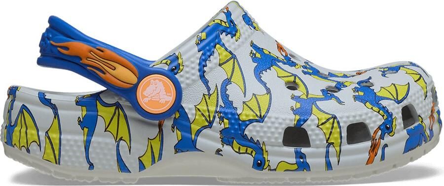 Crocs Classic Dragon Graphic Clogs Toddler Atmosphere