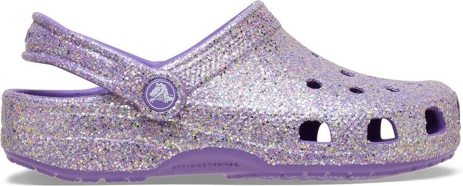 Crocs Classic Fantasy Glitter Clogs Kids Purple