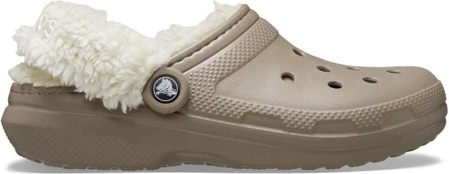 Crocs Classic Fleece Lined Clog Dames Clogs beige