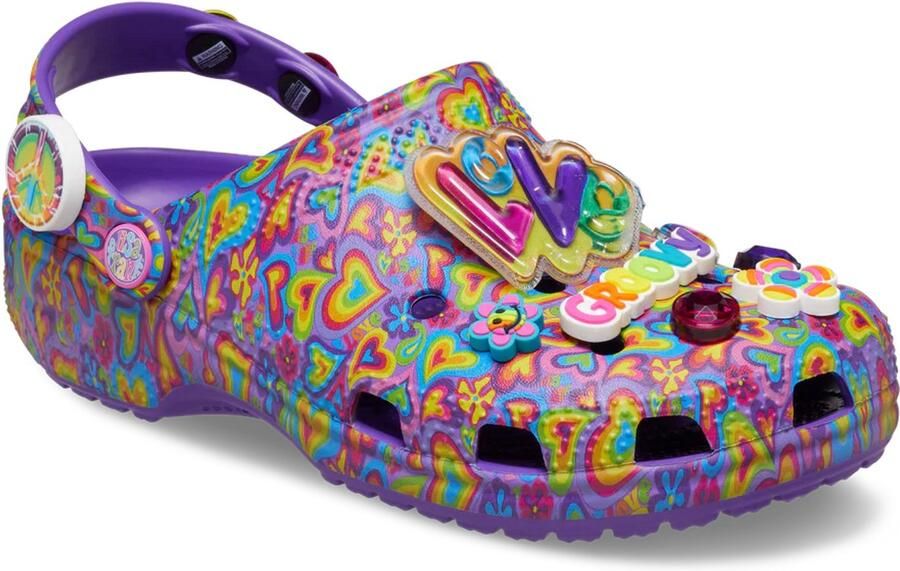Crocs Classic Frank Clog Neon Purple Multi US M10 W12