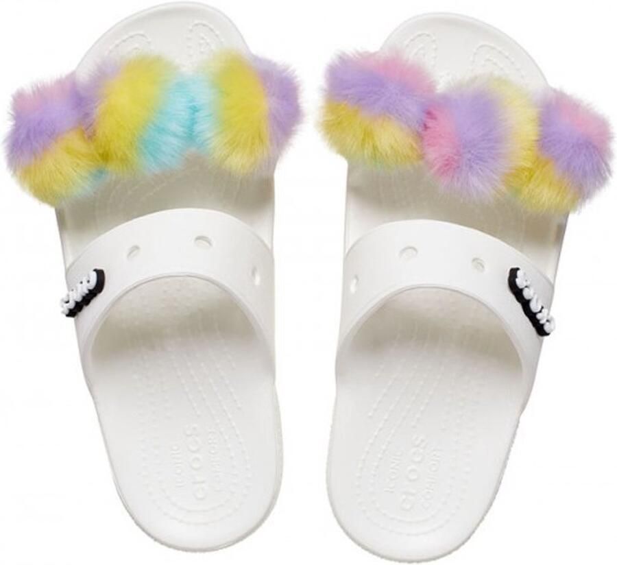 Crocs Classic Fursure Sandalen Wit US M8 W10