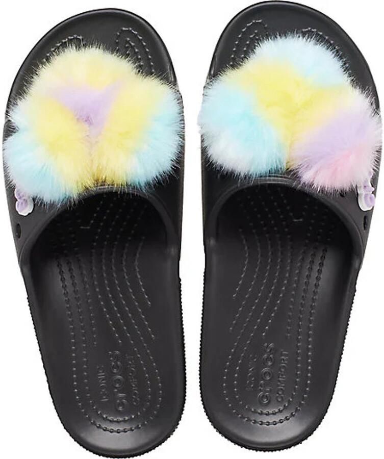 Crocs Classic Fursure Slippers Zwart US M9 W11