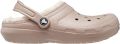 Crocs Clogs Classic Lined pantolette pantoffel winterschoen met warme voering - Beige