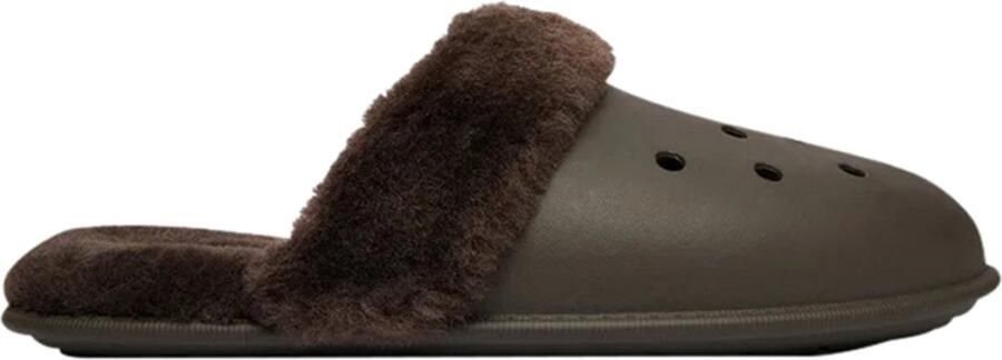 Crocs Classic Fuzz Scuff Pantoffels Zwart Man