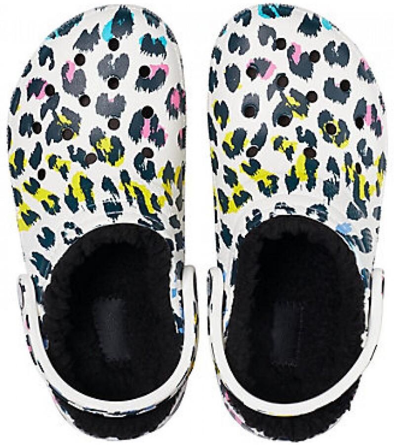 Crocs Classic Gevoerde Out Of This World Clog Multi Leopard US J3