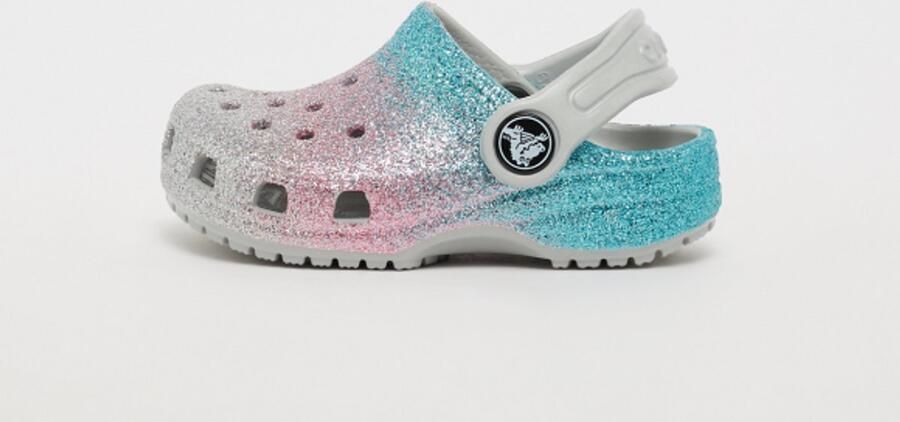 Crocs Classic Glitter Blauw Roze Grijs US