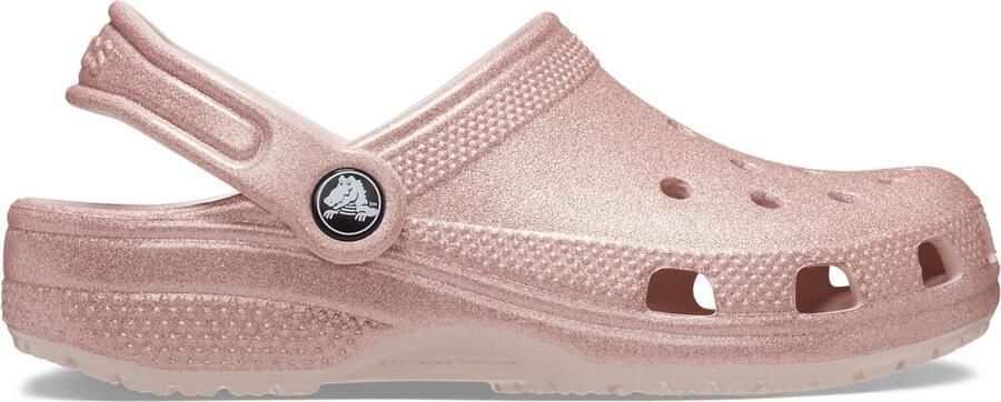 Crocs Kid's Classic Glitter Clog Sandalen maat C13 roze bruin - Foto 3