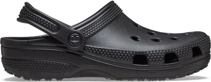 Crocs Classic Hearts Cut Out Klompen Zwart