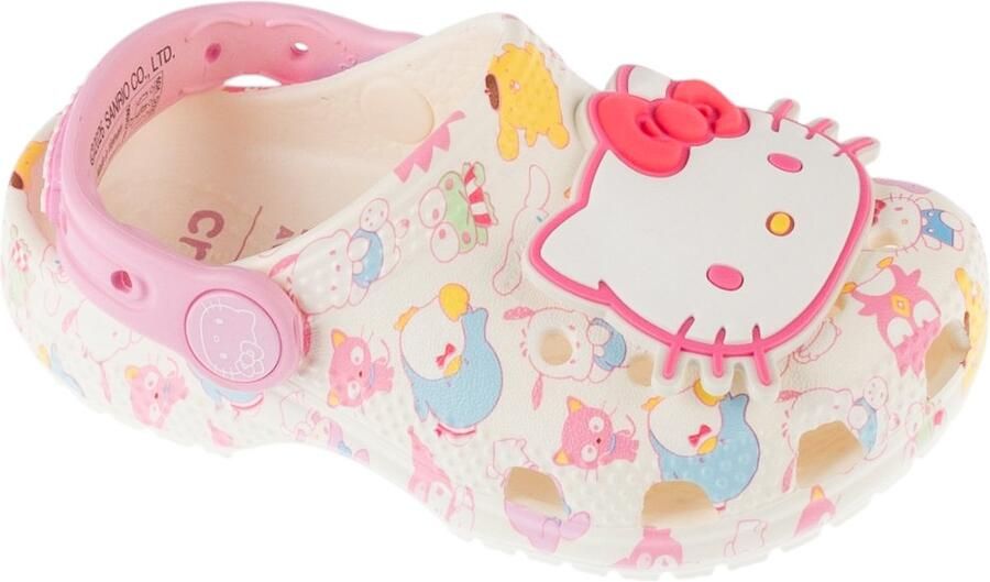 Crocs Classic Hello Kitty Clog T voor meisje Wit Slippers