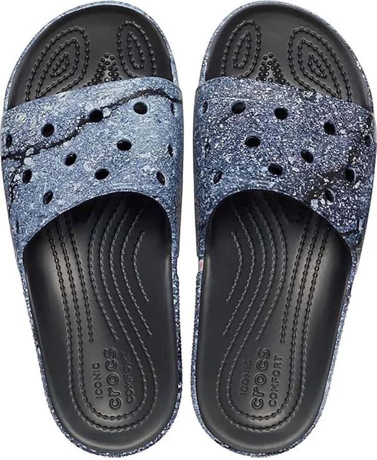 Crocs Classic Hyperreal Slippers Multi Zwart US M9 W11