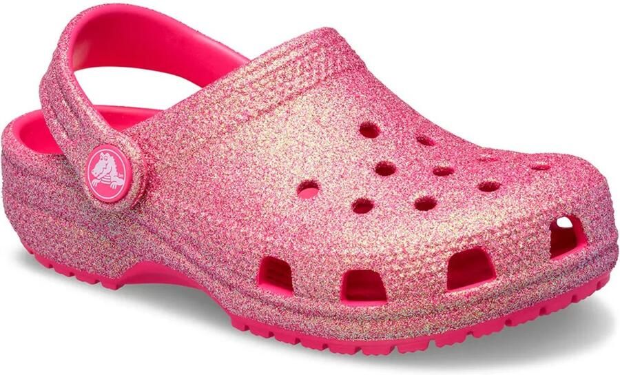 Crocs Classic Iridescent Glitter CgT Unisex Clogs Dragon Fruit - Foto 3