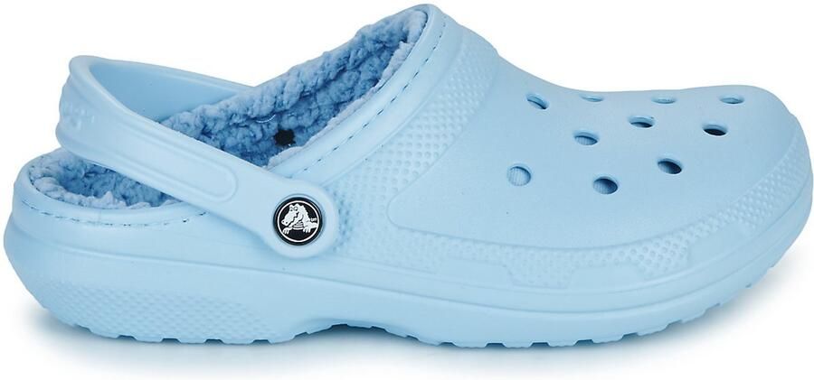Crocs Kid's Classic Lined Clog Pantoffels maat M2 W4 blauw - Foto 2