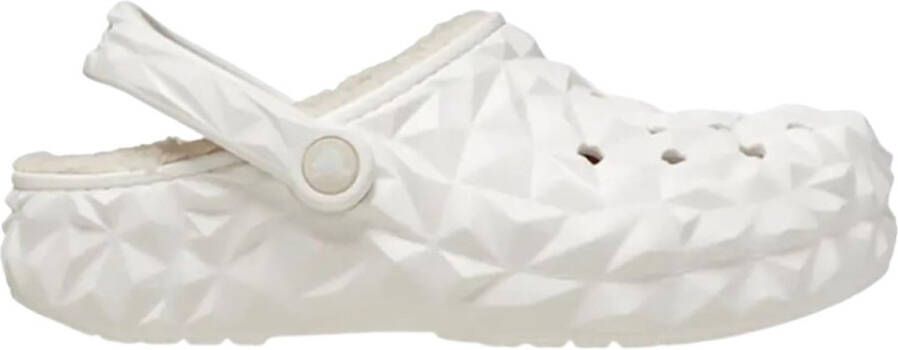 Crocs Classic Lined Geometric Clog White M7 W9