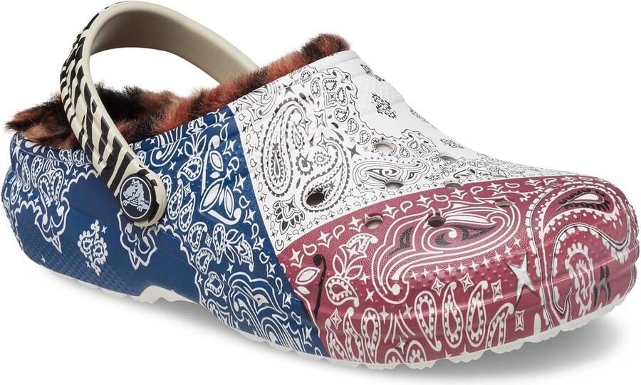 Crocs Classic Lined Graphic Mix Clog Wit US J3