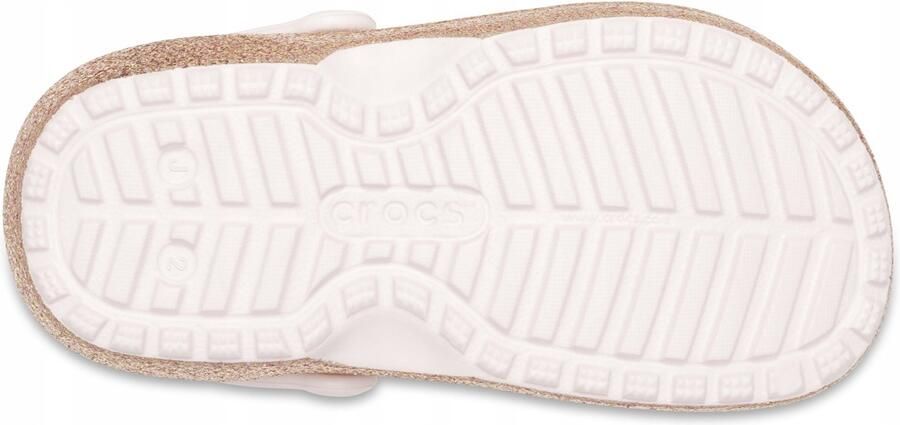 Crocs Classic Lined Kinderklompen Glitter Goud Warm Voering