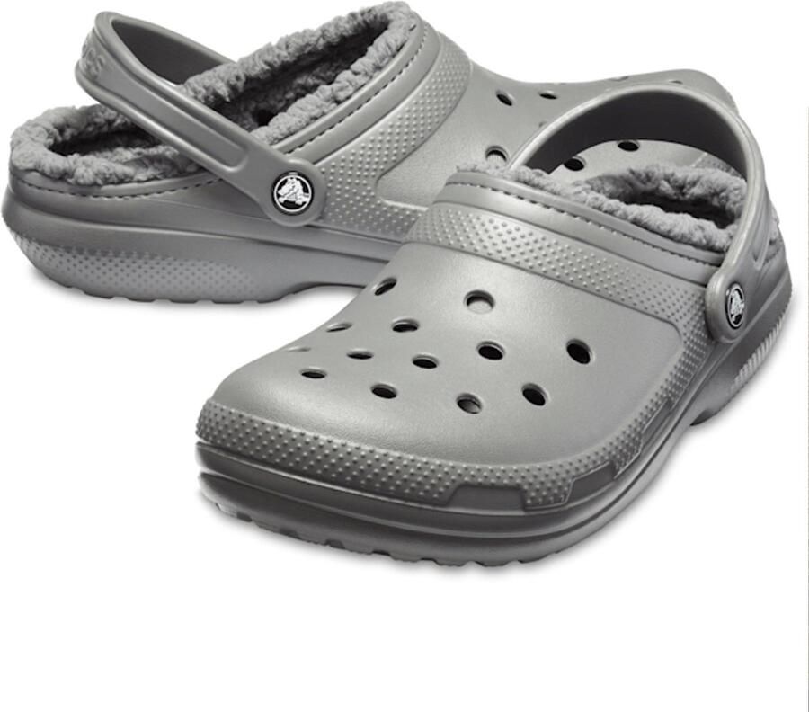 Crocs Pantoffels Classic Lined Clog Tuinclogs slippers clogs met knuffelig faux-bont - Foto 2