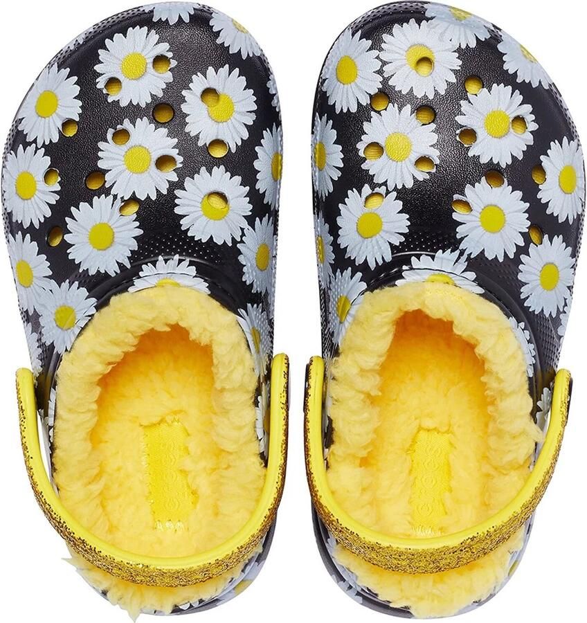 Crocs Classic Lined Vacay Vibes Clog Zwart US J2