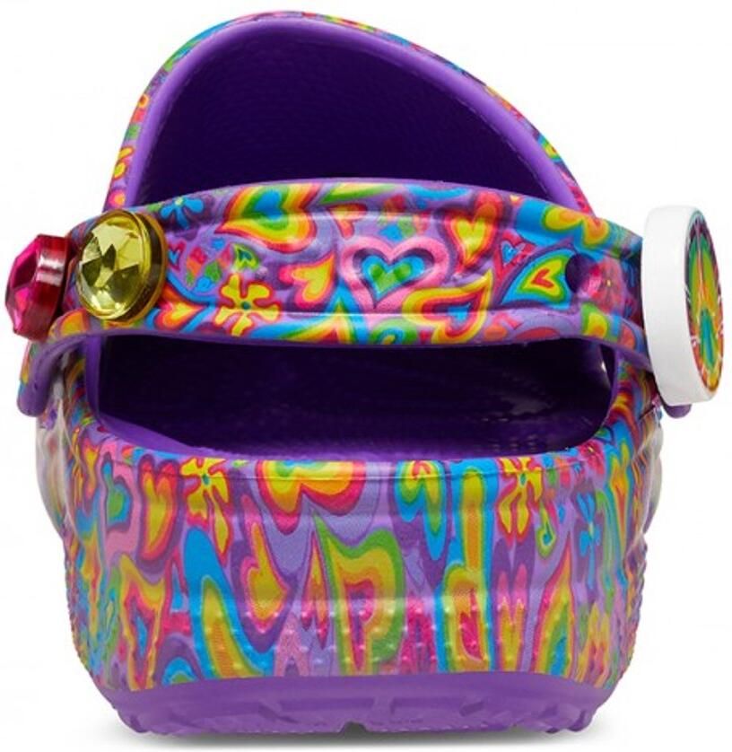 Crocs Classic Lisa Frank Clog Neon Purple Multi US M7 W9