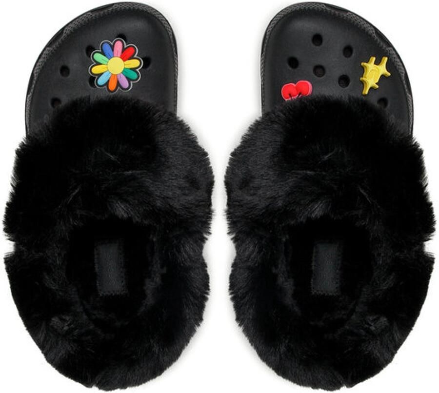 Crocs Classic Mammoth Charm Clog Zwart US M7 W9
