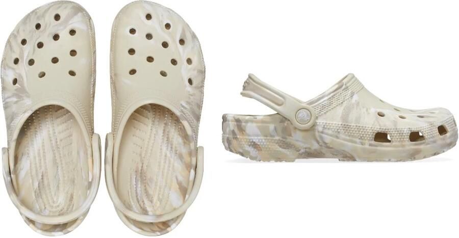 Crocs Classic Marbled Clog Bone US M11