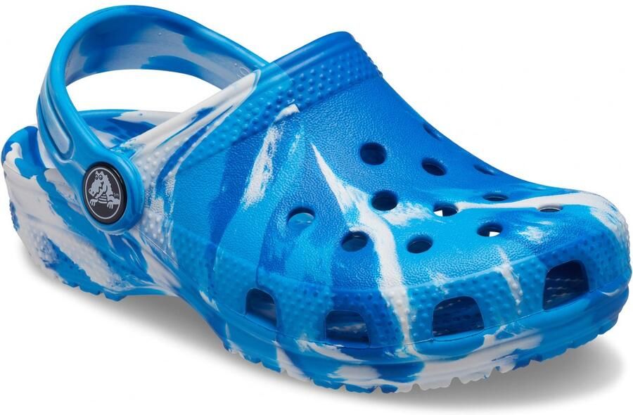 Crocs Classic Marbled Clog Bright Cobalt Wit US J1