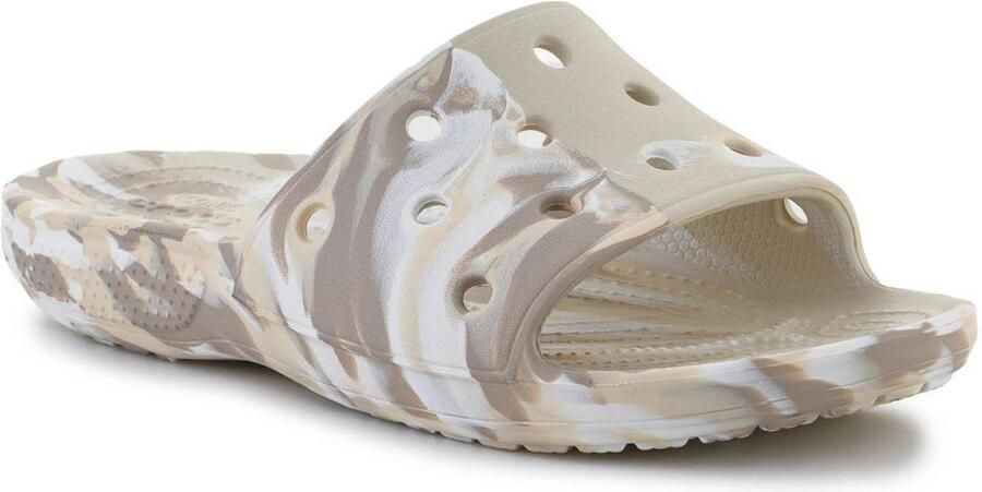 Crocs Classic Marbled Slide Bone Multi US M10 W12