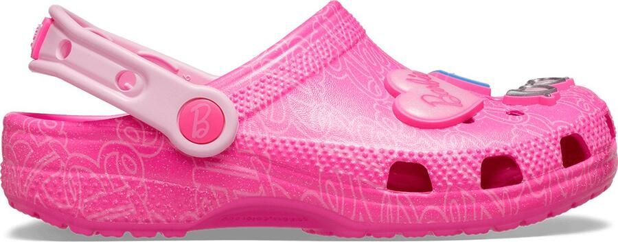 Crocs Classic Mattel Pink Barbie Clog T K voor meisje Roze Slippers