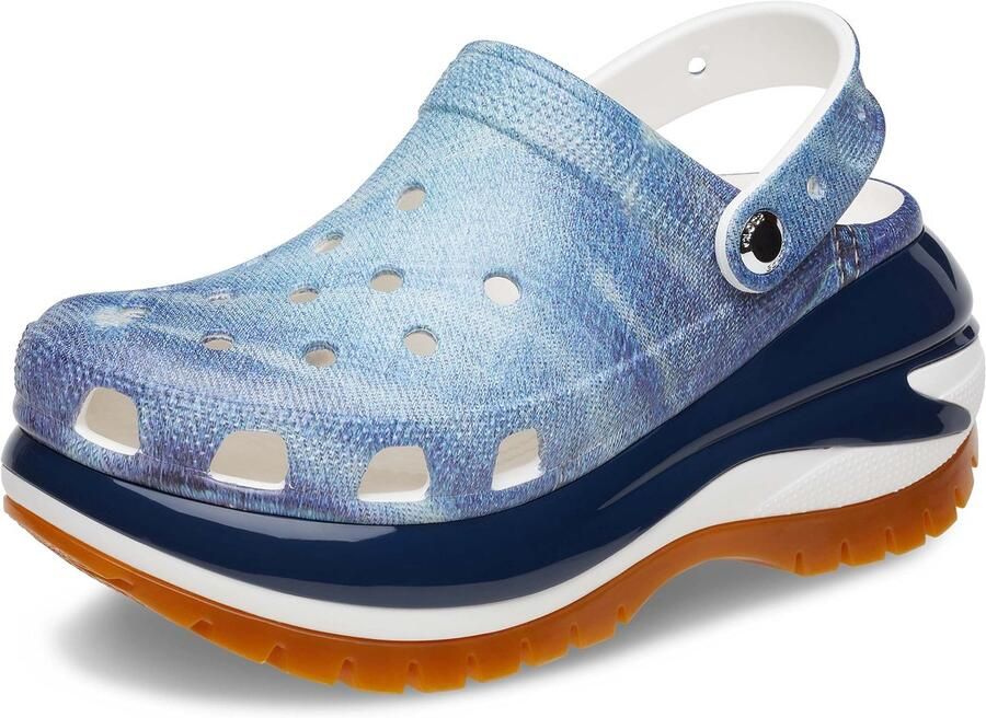 Crocs Classic Mega Crush Denim Clog Multi M8 W10