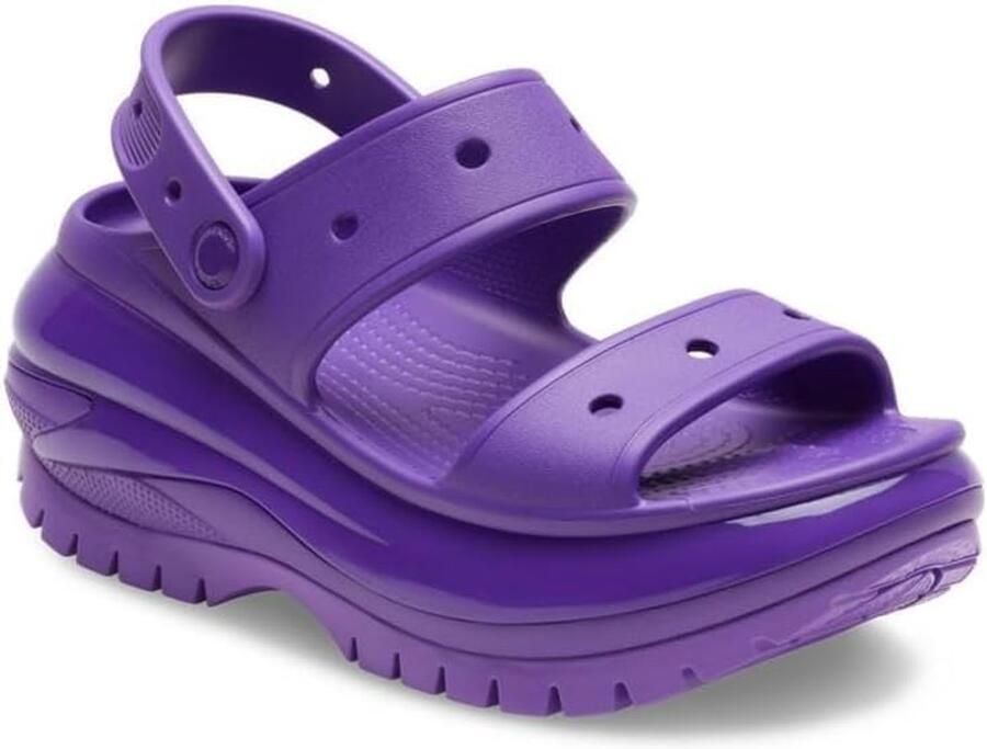 Crocs Classic Mega Crush Sandalen Neon Paars US M7 W9