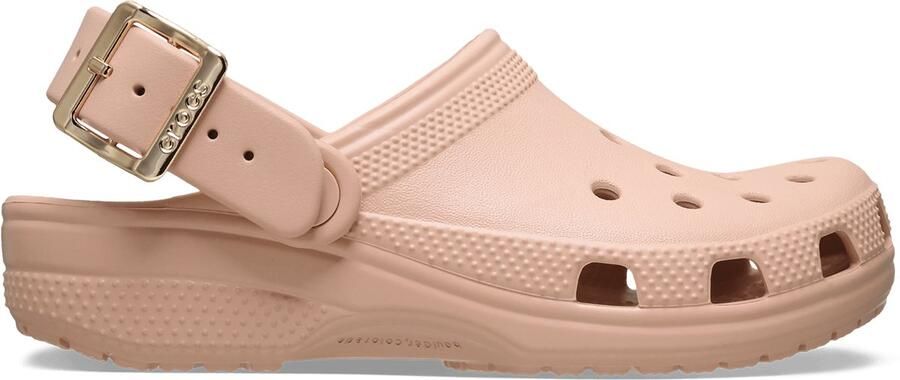 Crocs Classic Metallic Buckle Clogs Blush