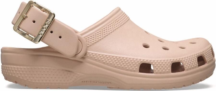 Crocs Classic Metallic Buckle Dames Clogs Roze