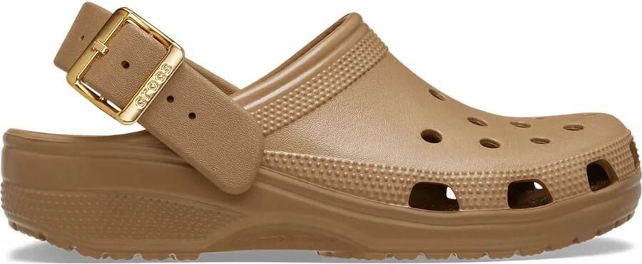 Crocs Classic Metallic Buckle Klompen Bruin