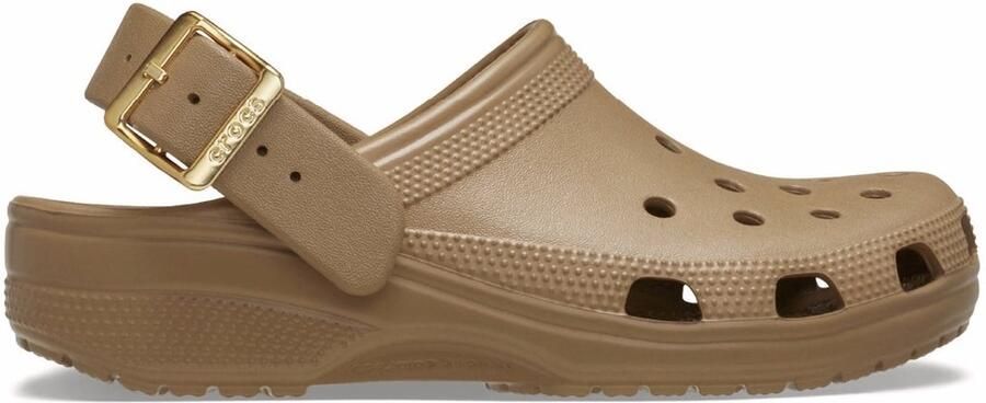 Crocs Classic Metallic Buckle Klompen Bruin