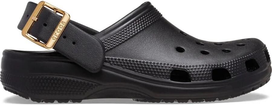 Crocs Classic Metallic Buckle Klompen Zwart