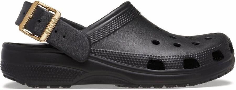 Crocs Classic Metallic Buckle Klompen Zwart