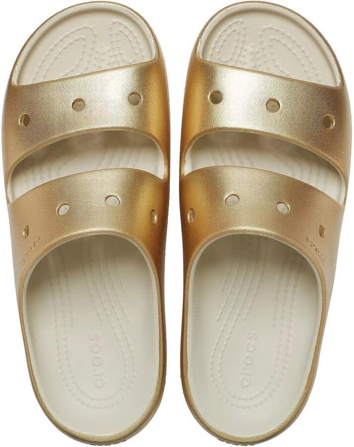 Crocs Classic Metallic Sandalen v2 Goud US M7 W9
