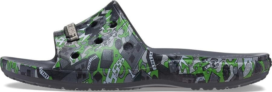 Crocs Classic Minecraft Slides Avontuurlijke Comfort voor Iedereen