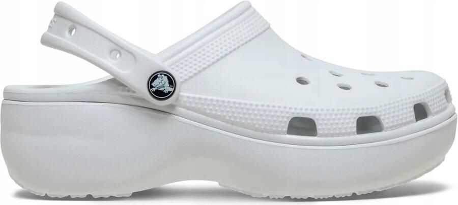 Crocs Classic Platform Clog voor Dames Lichtgewicht Comfort Clogs Model 206750-1NK (Wit)
