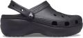 Crocs Clogs Classic Platform Clog W zomerschoen pantoffels pantoffel trendy plateauzool - Zwart