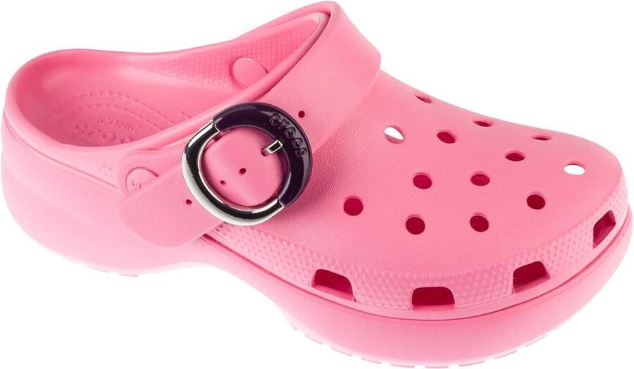 Crocs Classic Platform Dipped Buckle Clog Vrouwen Roze Slippers - Foto 2