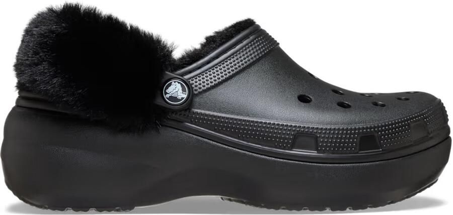 Crocs Klompen Classic Platform Fuzz Lined