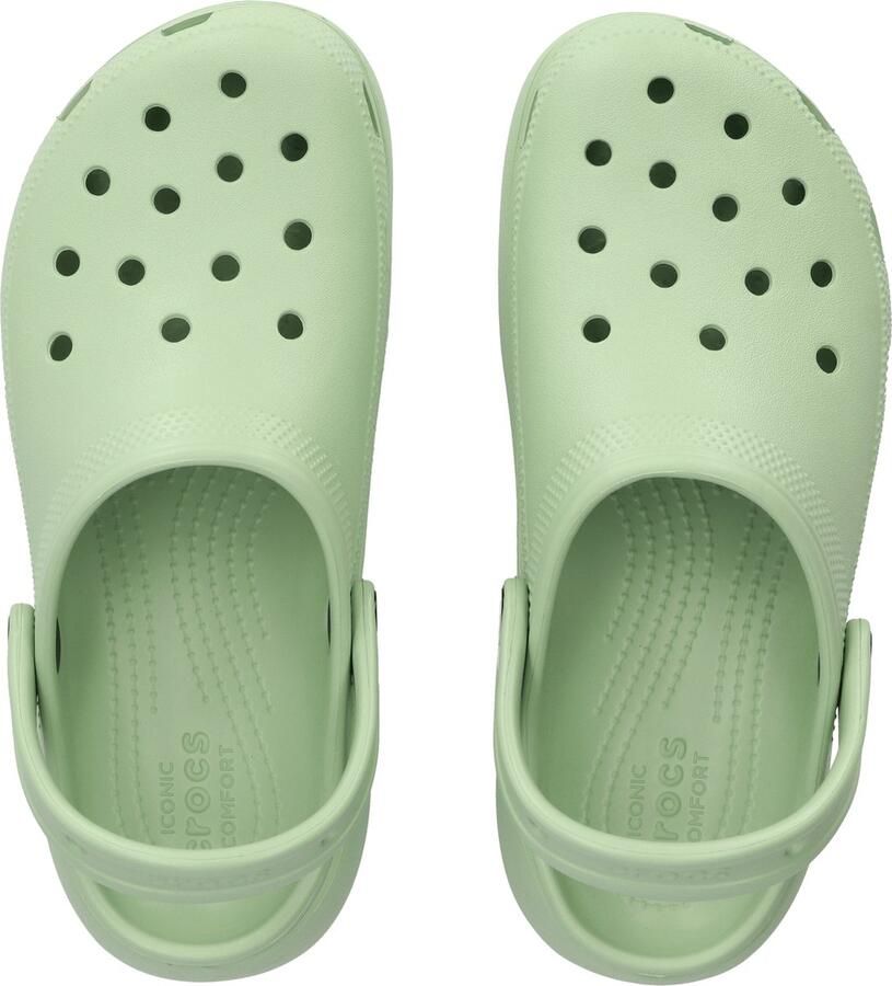 Crocs Classic Platform Sandalen & Slides Dames fair green maat: 37 38 beschikbare maaten:36 37 38 39 40 41 42