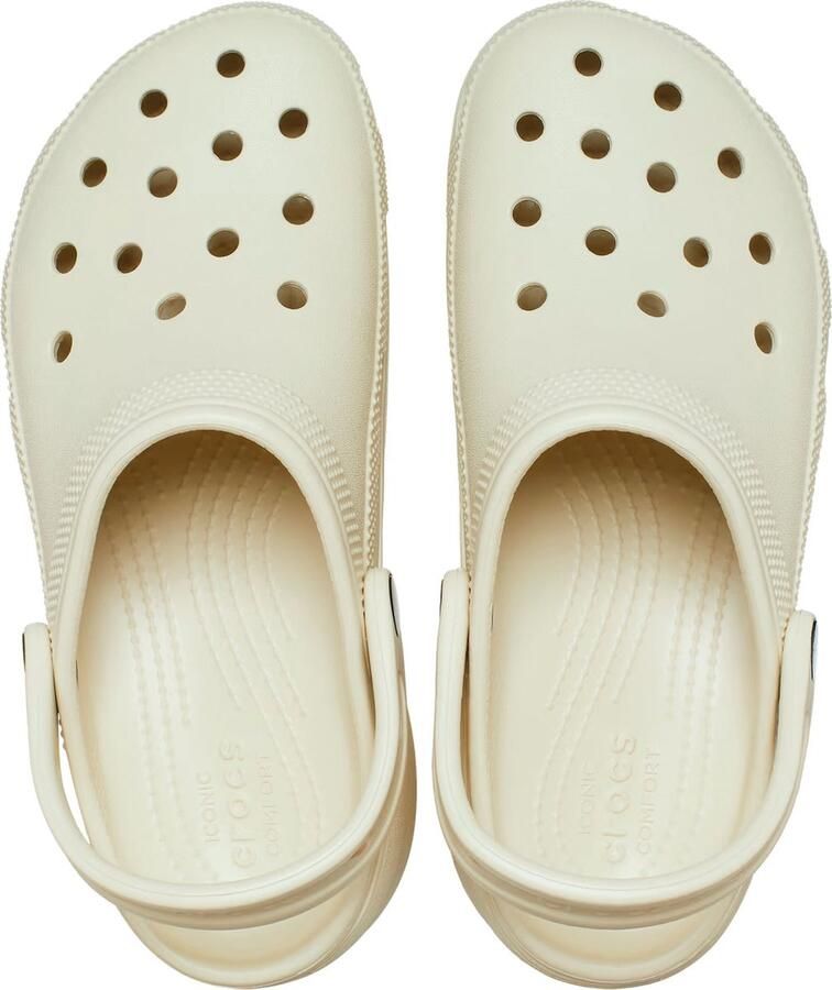 Crocs Classic Platform Sandalen & Slides Schoenen bone 38 39 beschikbare maaten:36 37 38 39 40 41 42 - Foto 3