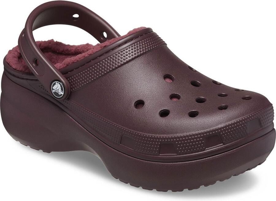 Crocs Classic Platform Lined Klompen Rood Vrouw