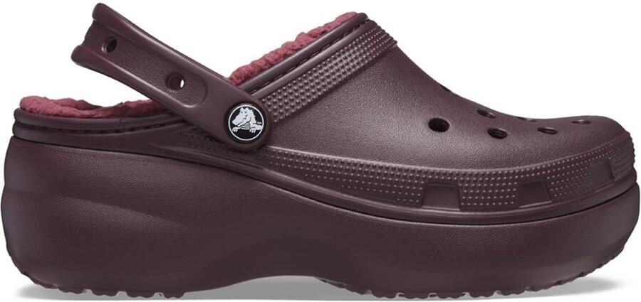Crocs Classic Platform Lined Klompen Rood Vrouw