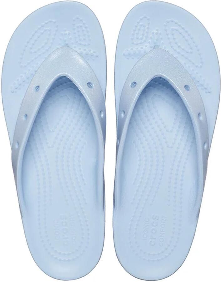Crocs Classic Platform Meta Pearl Dames slippers Licht Blauw W6