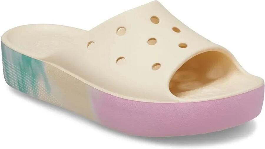Crocs Classic Platform Ombre Slide Vanilla Multi