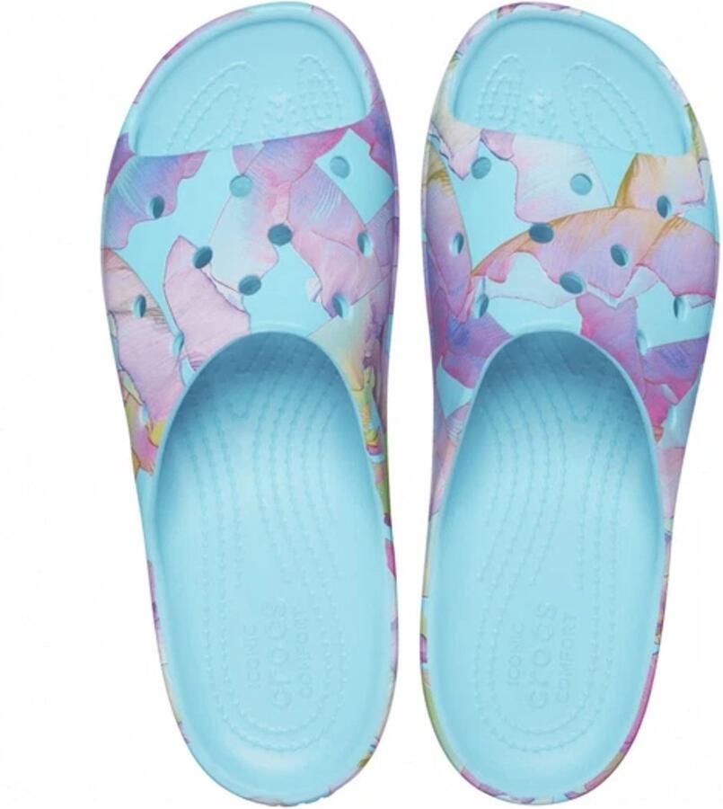 Crocs Classic Platform Palmprint Slippers